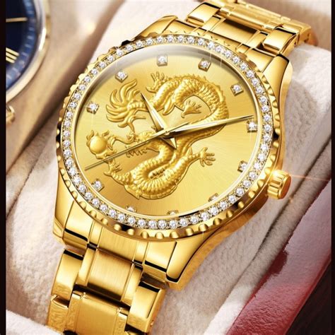 Olevs Luxury Casual Diamond Waterproof Luminous Stainless Steel Quartz