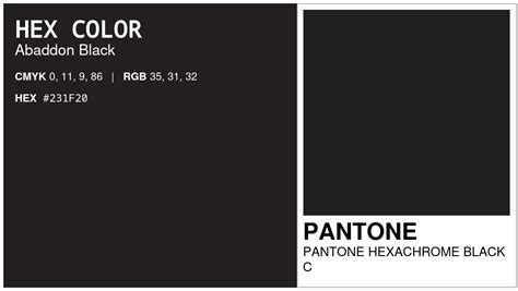 Hex F To Pms Code Pantone Hexachrome Black C Conversion Chart