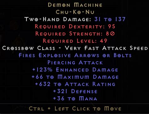 Demon Machine Diablo 2 Resurrected Buy D2R Items