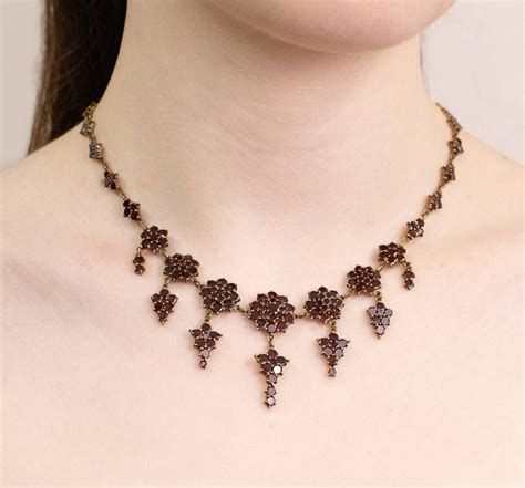 Bohemian Garnet Necklet Circa 1880 Gerard McCabe Antiques