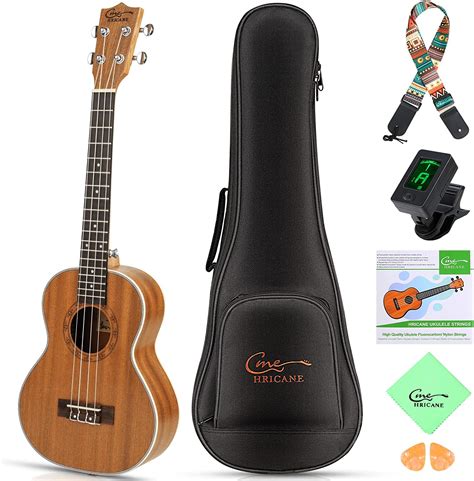 Hricane UKS 2 Konzert Ukulele 58 4 cm 4 Saiten Ukulelen für Anfänger