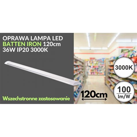 Oprawa Lampa Led Batten Iron Cm W Ip K