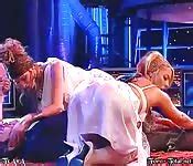 Threesome With A Brunette With Nice Boobies PORNDROIDS