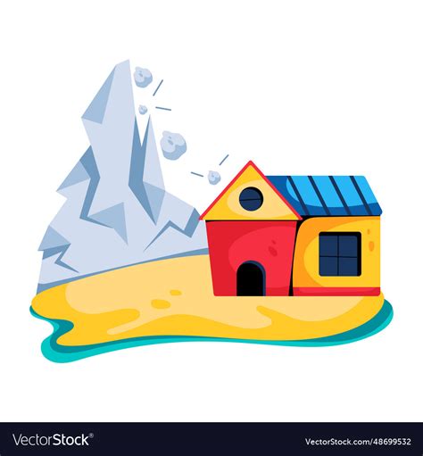 Landslide Royalty Free Vector Image - VectorStock