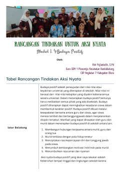 Rancangan Tindakan Untuk Aksi Nyata Modul Budaya Positif R