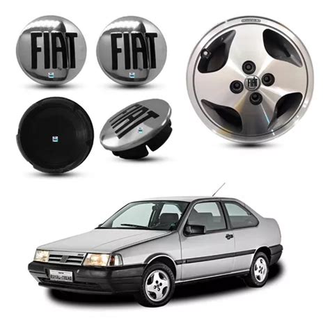 4 Calotinhas Fiat Tempra 5cm Miolo Roda Liga Leve Original