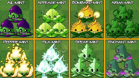 Pvz 2 All Best Mint Plants Battlez Who Will Win Youtube