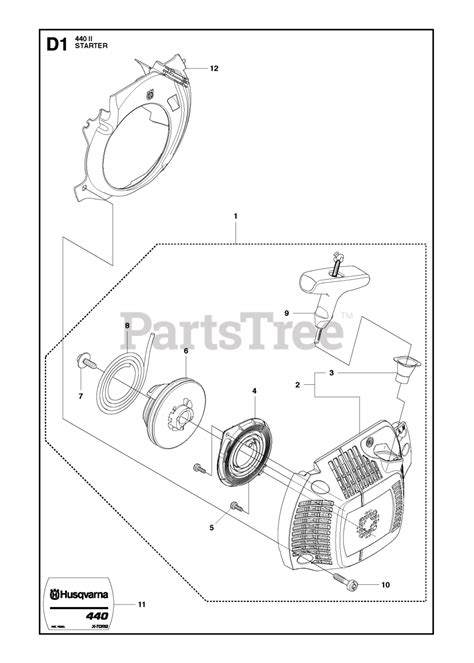 Husqvarna 440 II - Husqvarna Chainsaw STARTER Parts Lookup with ...