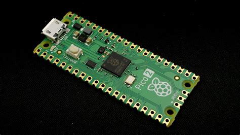 A Small Microcomputer Board Raspberry Pi Pico Equipped With Both