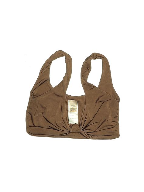 Naked Wardrobe Solid Brown Swimsuit Top Size Xs Off Thredup