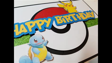 Pokemon Happy Birthday Card Printable