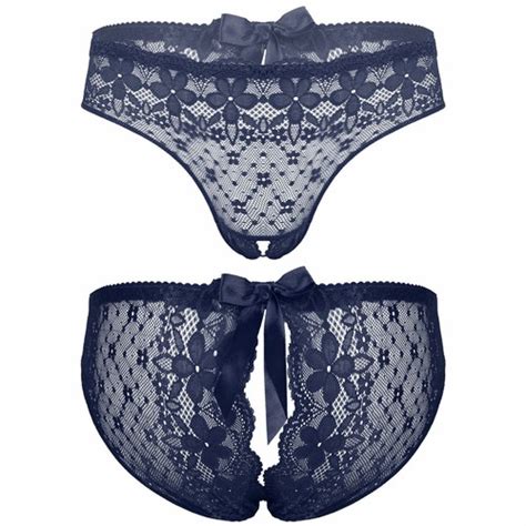Men Lace Crotchless Briefs Bowknot Low Rise Sissy Panties Underwear Lingerie EBay
