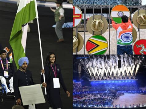 Commonwealth Games 2022 Opening Ceremony Photos Pv Sindhu Manpreet Singh Cwg Birmingham