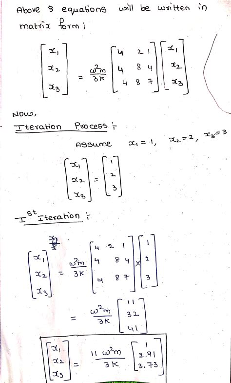 Solved Obtain The Natural Frequencies And Corresponding Mode Shapes