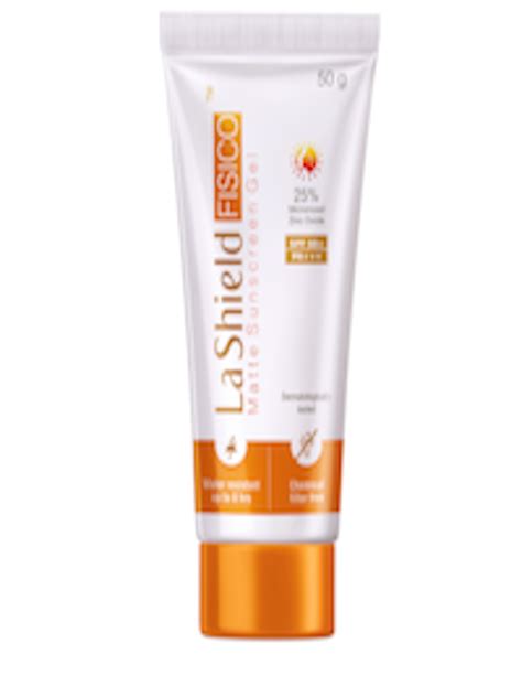 buy la shield fisico matte sunscreen gel spf  pa   face