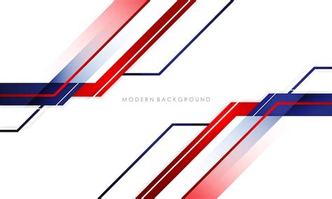 Premium Vector Modern Abstract Background Blue And Red With White