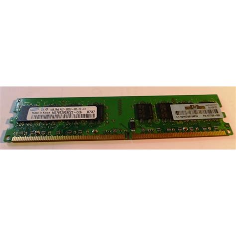 Mémoire 1Gb 2Rx8 PC2-5300U DDR2 667MHz HP 377726-888 Samsung ...