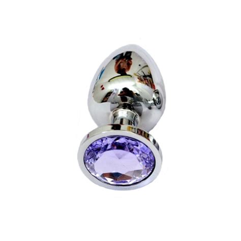 Sextoy En Acier inoxydable En Métal Plug Anal Avec Cristal Diamant Bijoux Lisse Godemichet Anal