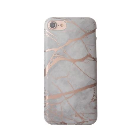 Rose Marble Phone Case Rose Gold Reflectiveiphone Case Etsy