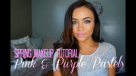 Spring Makeup Tutorial Pink And Purple Pastels Youtube