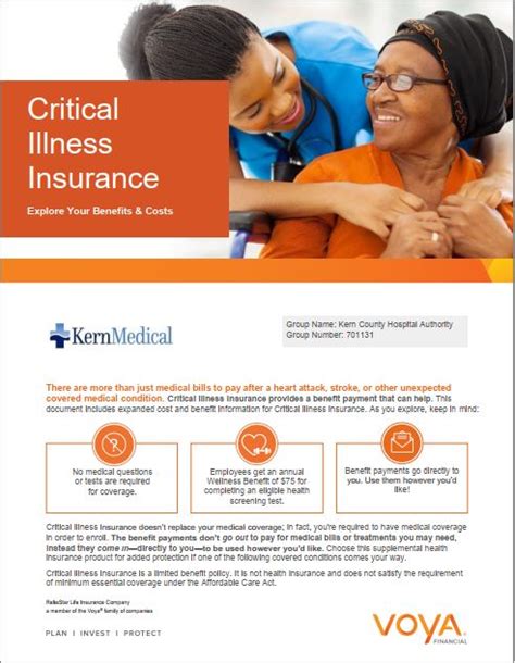 Critical Illness Plan Voya Kern Medical Benefits Site