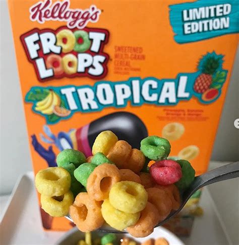 Kelloggs Froot Loops Tropical Granola Cereal Kelloggs Types Of Cereal