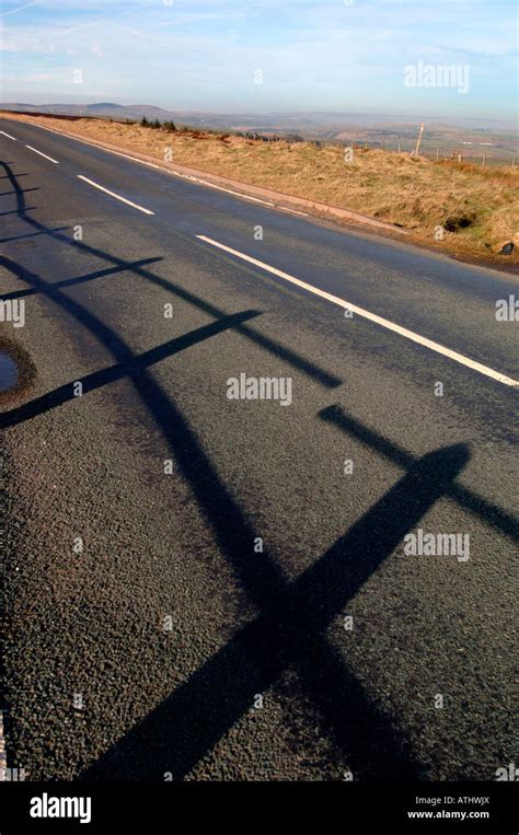 A Staffordshire Moorlands Road Stock Photo - Alamy