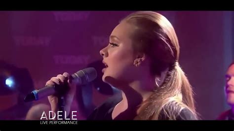 Adele Rolling In The Deep Live On The Today Show Youtube