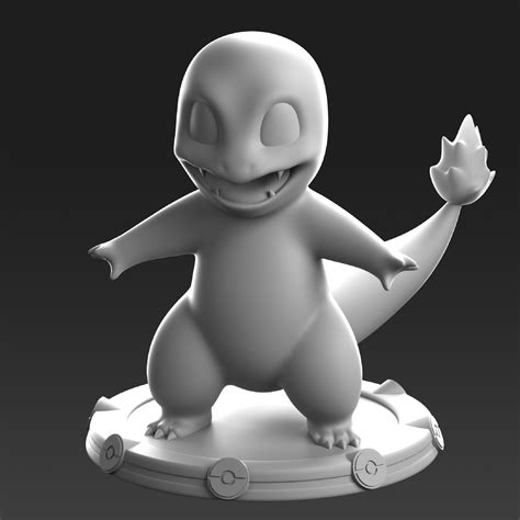 Archivo Stl Charmander Pokemon Modelo Para Descargar Y Imprimir En D