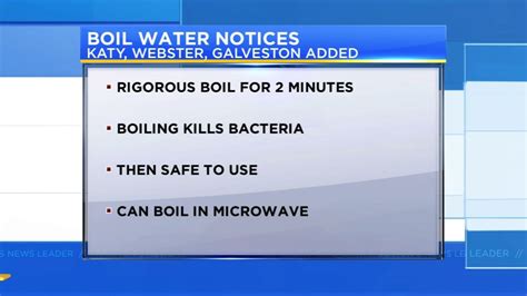 Boil Water Notice Tips What To Know Abc13 Houston