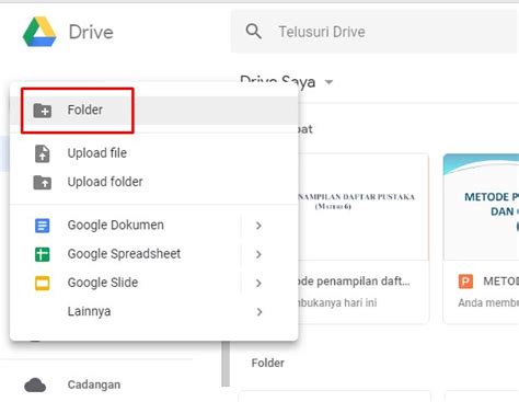 Cara Membuat Folder Baru Di Google Drive Dan Komputer