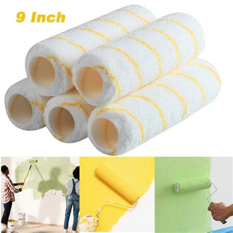 Paint Roller Covers, 2/5Pcs 9" Roller Covers, Covers for Paint Rollers, Naps for Paint Roller ...