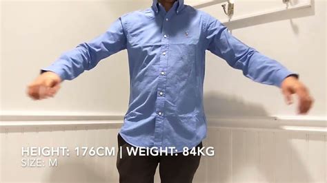 Polo Ralph Lauren Classic Fit Shirt Sizing Guide M And L Youtube