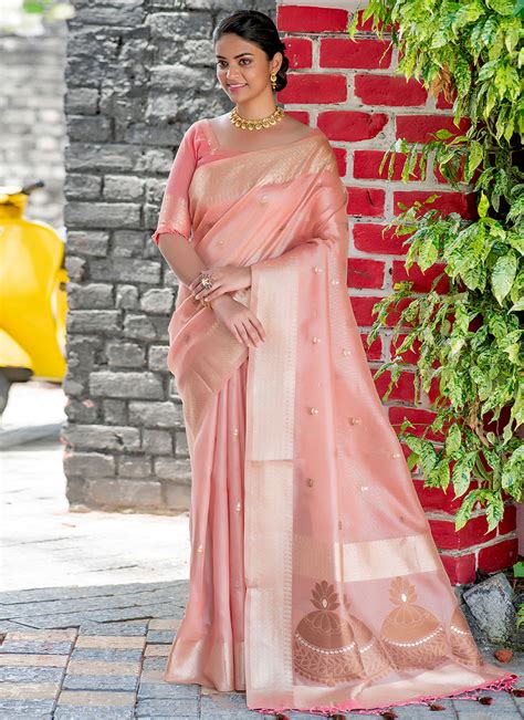 Buy Online Pink Party Trendy Saree 245217