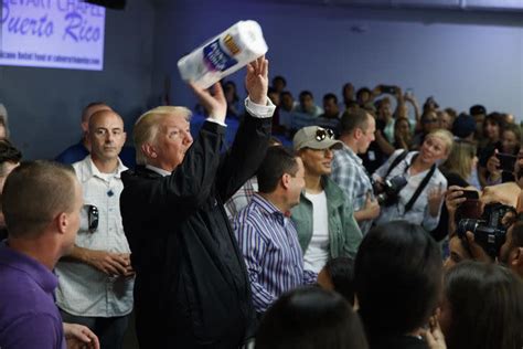 Trump Throwing Paper Towels At A Crowd In Puerto Rico Is His Strangest