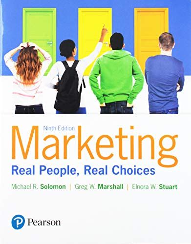 Marketing Real People Real Choices Plus 2019 Mylab Marketing With