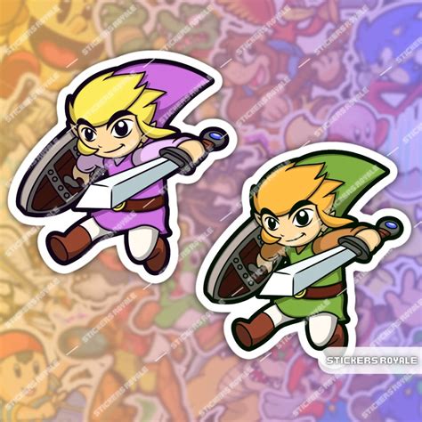 W Free T Toon Link Sticker Link Sticker Legend Of Etsy