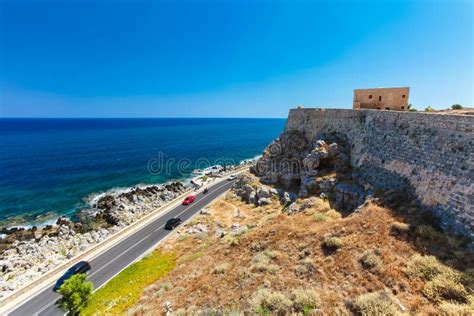 Rethymnon, Island Crete, Greece, - June 23, 2016: View on the High ...