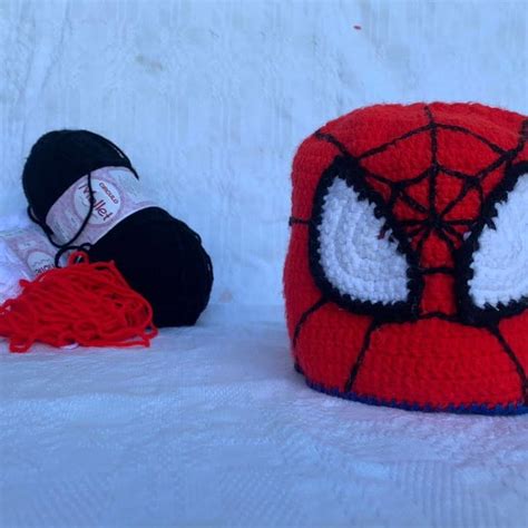 Touca Homem aranha Em Crochê Elo7 Produtos Especiais