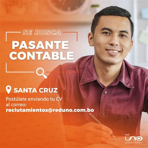 Pasante Contable Trabajando Bolivia