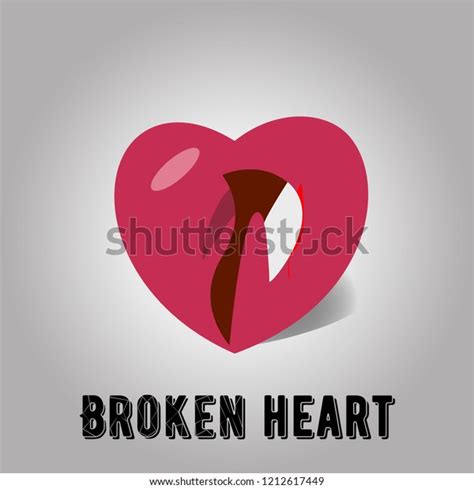 Vector Broken Heart Stock Vector Royalty Free 1212617449 Shutterstock