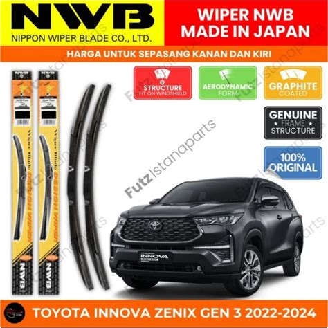 Innova Zenix Gen Front Wiper Nwb Japan Hybrid Frameless