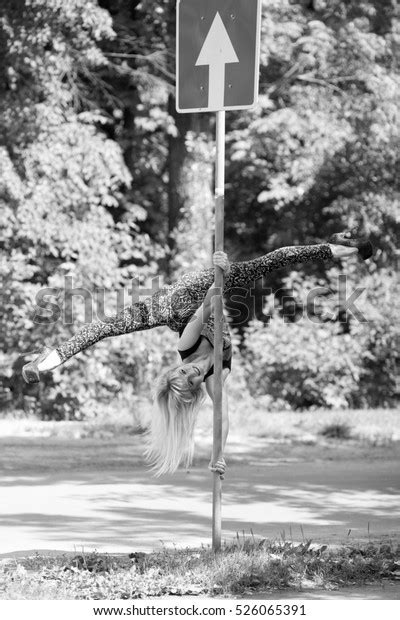 Sexy Blonde Long Hair Slim Figure Stock Photo 526065391 Shutterstock