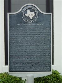 The First Baptist Church of Huntsville - Texas Historical Markers on ...