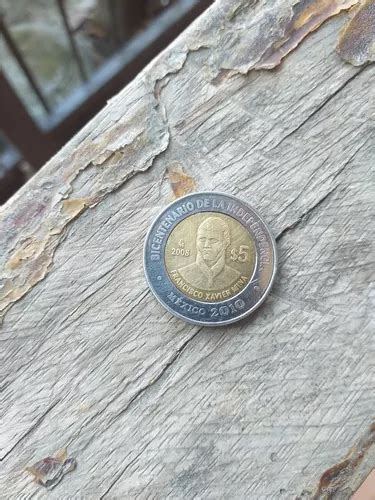 Moneda Conmemorativa De 5 Pesos De Francisco Xavier Mina Meses Sin Interés