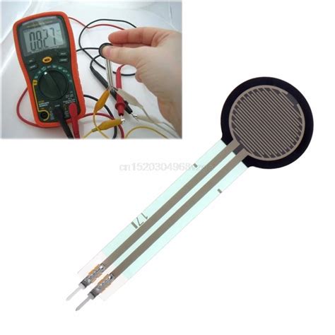 FSR402 0.5" Film Force Sensitive Resistor Force Sensor 0g~10kg Tail M20 dropshipping-in Pressure ...