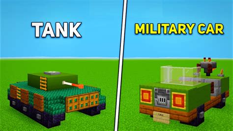 Minecraft 10 Military Build Hacks And Ideas Youtube