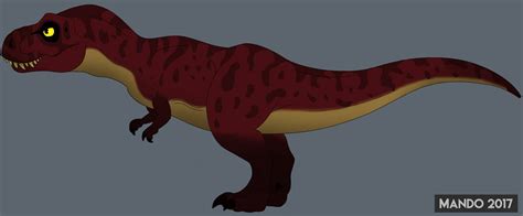 Red Tyrannosaurus Rex By Rainbowarmas On Deviantart