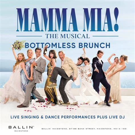 Mamma Mia The Musical Bottomless Brunch Ballin Maidstone 16 December 2023