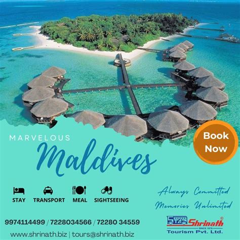 an advertisement for the marvelous maldives resort